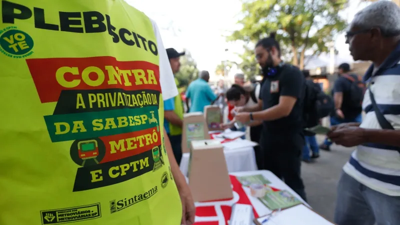 Greve geral foi anunciada em São Paulo contra privatização de empresas públicas