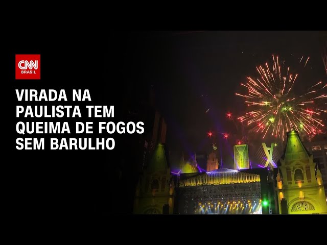 Virada na Paulista tem queima de fogos sem barulho | CNN NOVO DIA