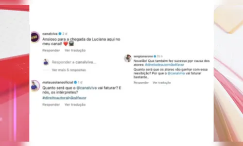 
						
							Mateus Solano cobra cachê da Globo em post público do Instagram
						
						