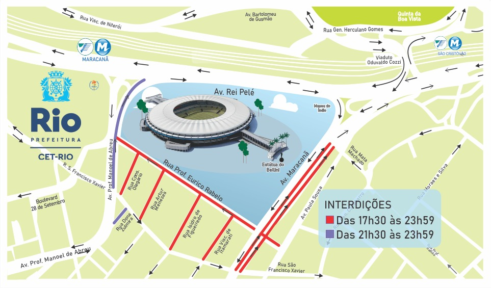 image Rio terá esquema de trânsito para jogo entre Fluminense e Internacional