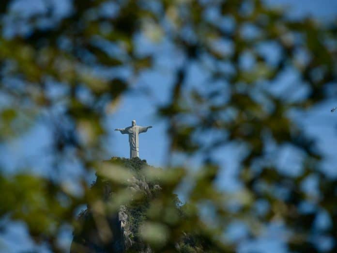 Vista do Cristo Redentor no Rio de Janeiro