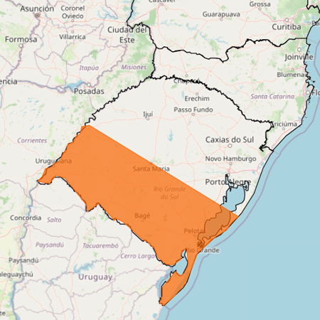 Inmet faz alerta para porções sul e central do RS