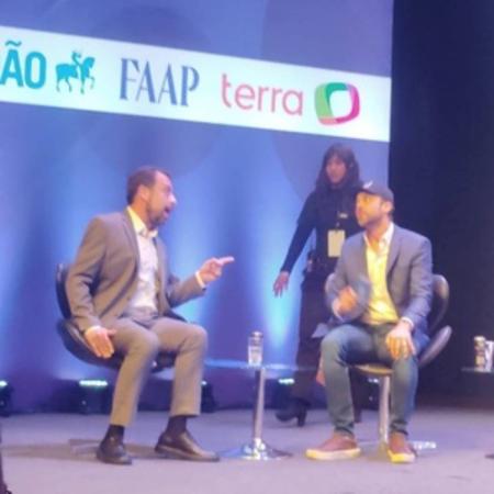 Pablo Marçal e Guilherme Boulos se estranham durante debate Estadão/Terra/Faap