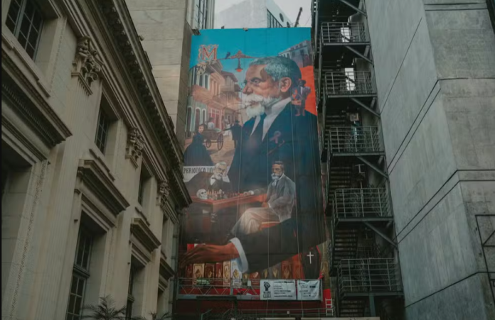 Academia Brasileira de Letras ganha mural em homenagem aos 185 anos de Machado de Assis