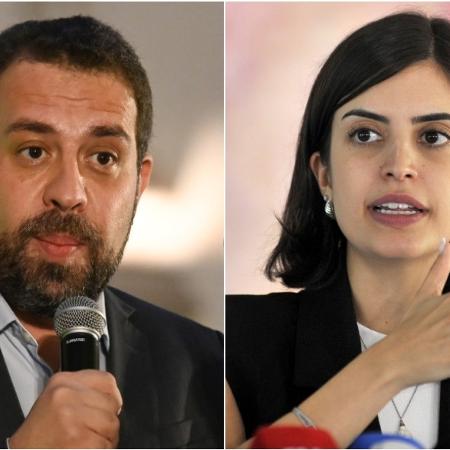 Guilherme Boulos (PSOL) e Tabata Amaral (PSB)