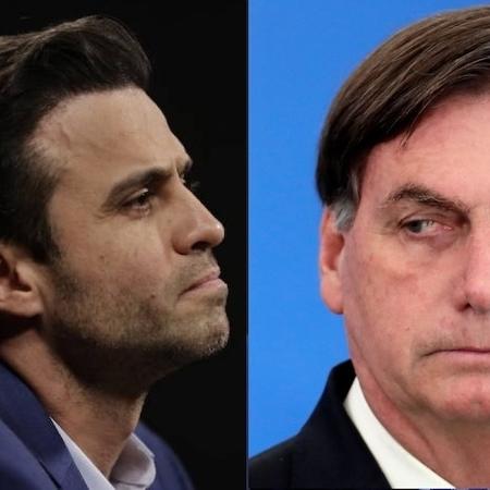 O candidato Pablo Marçal e o ex-presidente Jair Bolsonaro