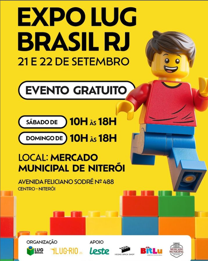 image 52 Mercado Municipal de Niterói recebe a Expo Lug, a maior feira de colecionadores de Lego do Brasil