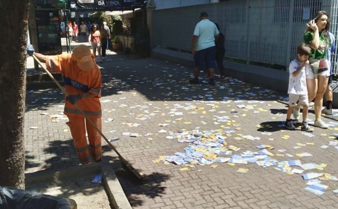 Operação de limpeza da Comlurb